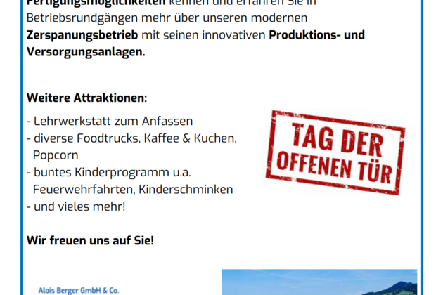 Tag der offenen Tür in Wertach