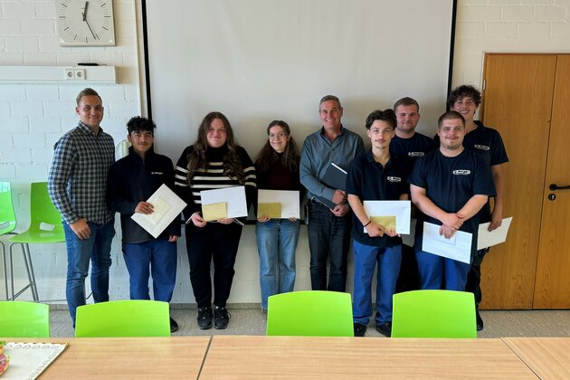 Zeugnisübergabe bei Berger in Ottobeuren