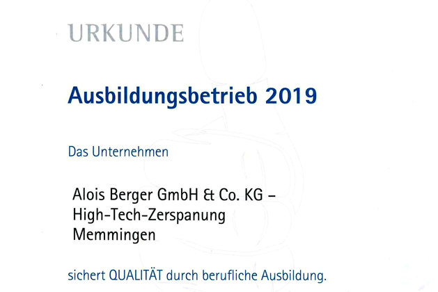 Ausbildungsbetrieb 2019